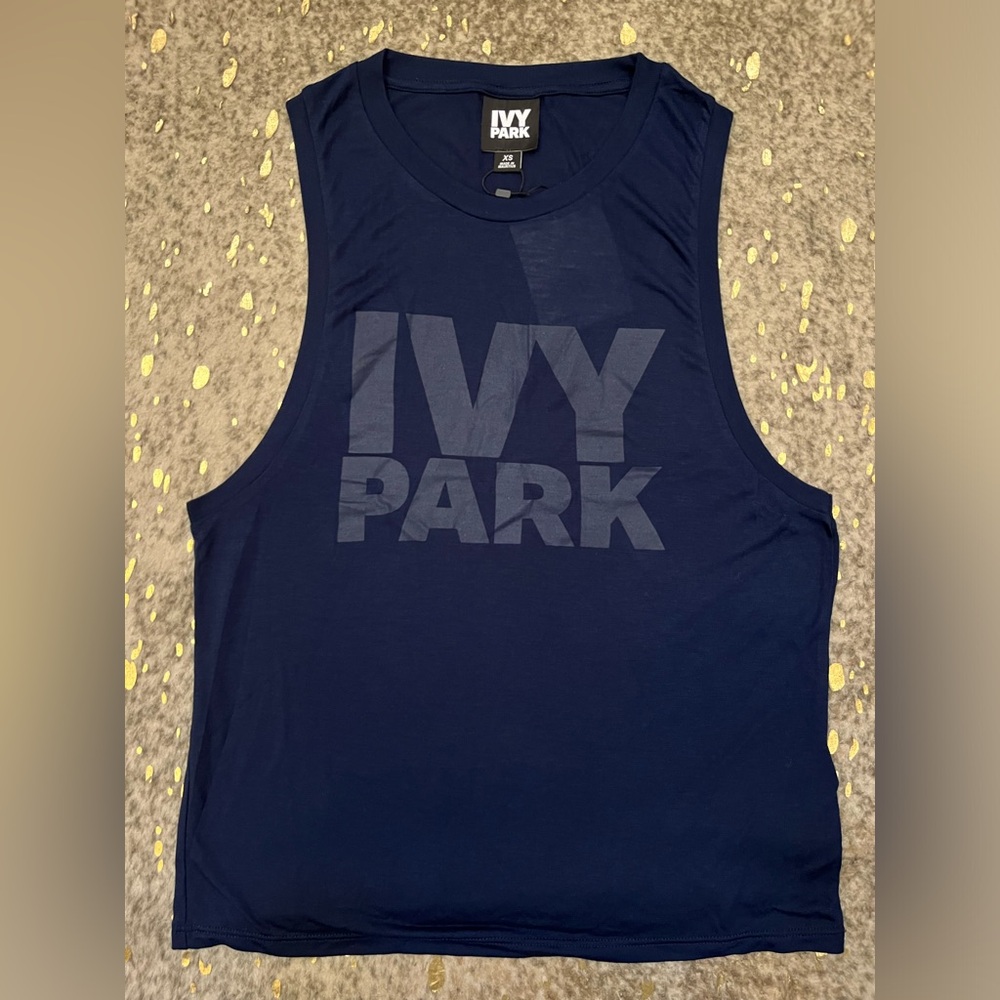 Ivy Park Women's Navy Blue Muscle Tank NWT Size: XS